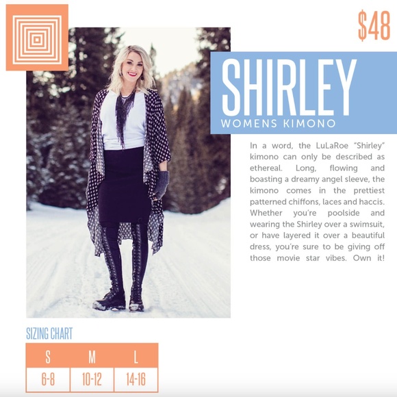 Like New - LulaRoe Shirley Kimono (S) - Picture 5 of 5